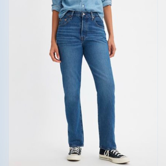 Levi’s Premium 501 Original Fit Women’s Straight Jeans Size 8/10 W29 - Picture 2 of 9